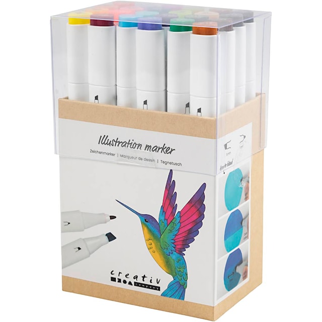 Produktbild 3 för Markers Tusch Dubbelspets 24-pack Creativ Company