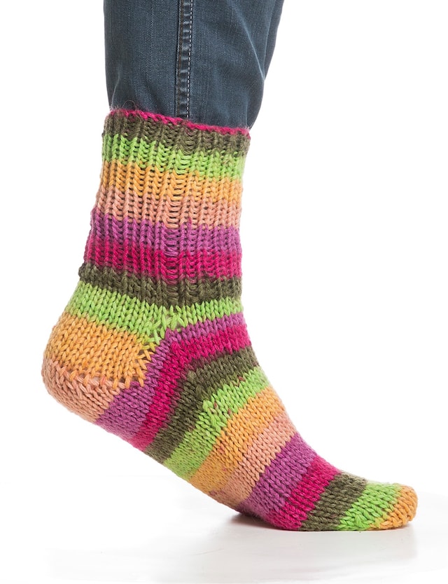 Produktbilde 2 for Raggen 150 g Multi gul/grønn 744 Viking Garn