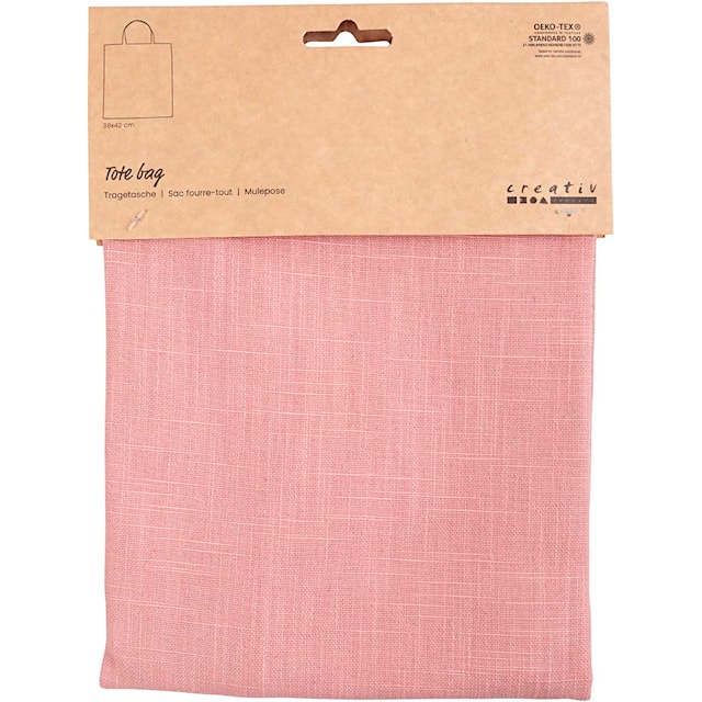 Tuotekuva 2 - Ostoskassi, koko 38x42 cm, 185 g, rosa, 1 kpl/ 1 pkt