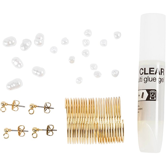 Produktbild 5 för DIY Kit Örhängen utav smyckestråd och pärlor Creativ Company