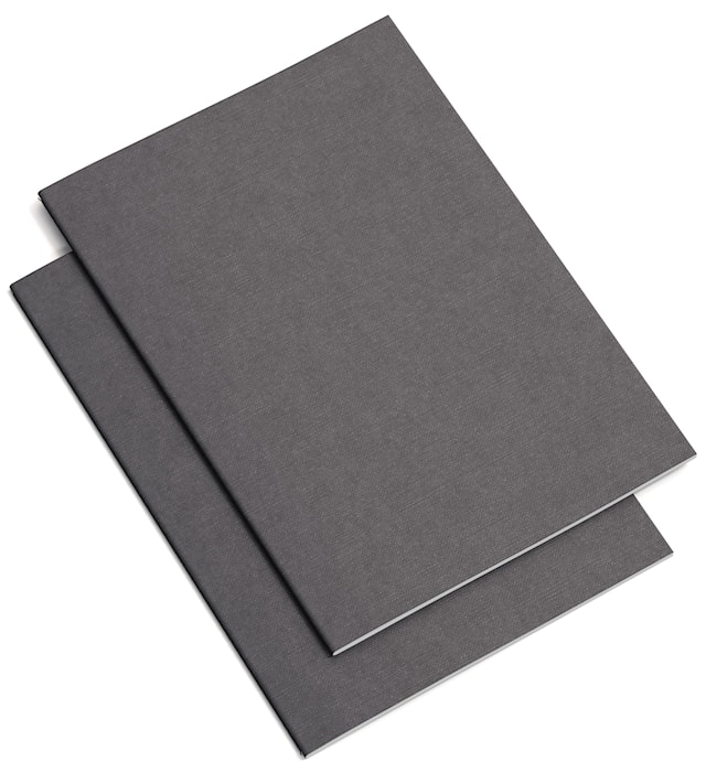 Produktbild 1 för Anteckningsblock A4 Linjerat 2-pack Black Bigso Box of Sweden