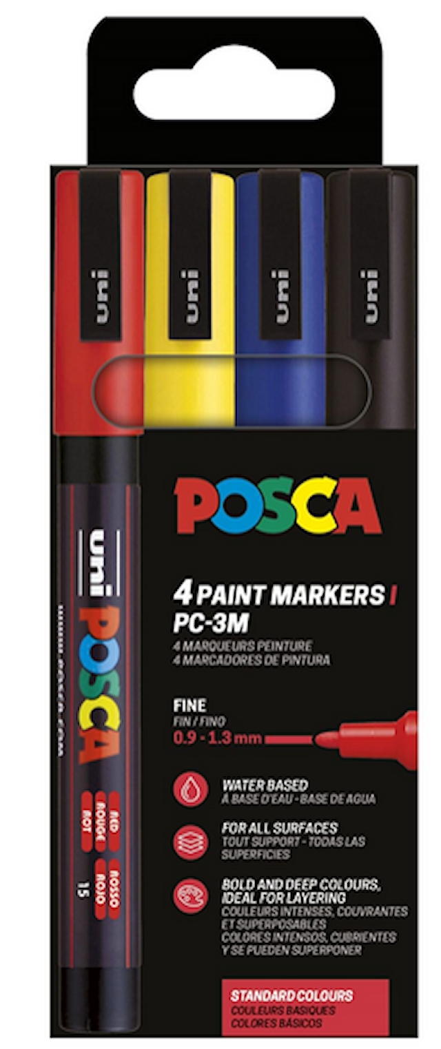 Posca Marker Set 4-p perusvärit