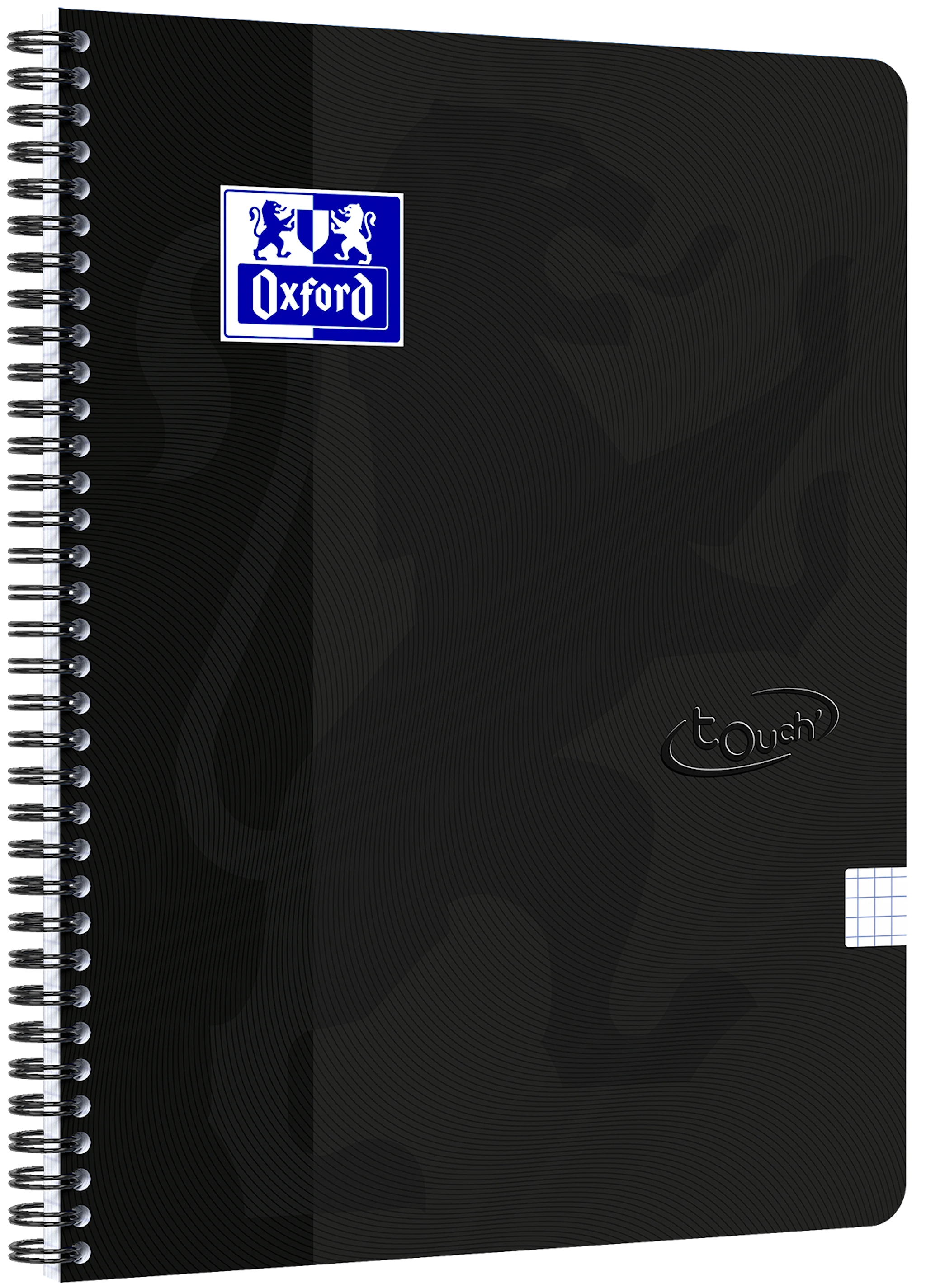 Produktbilde for Notatbok Soft Touch A4+ Ruter Svart Oxford