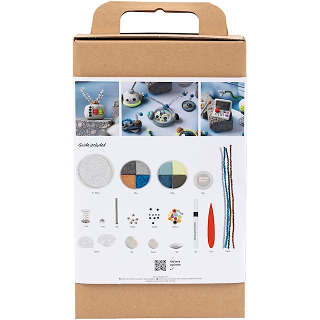 Produktbild 2 för DIY Kit Modellera tre sorters lera - Robot Creativ Company