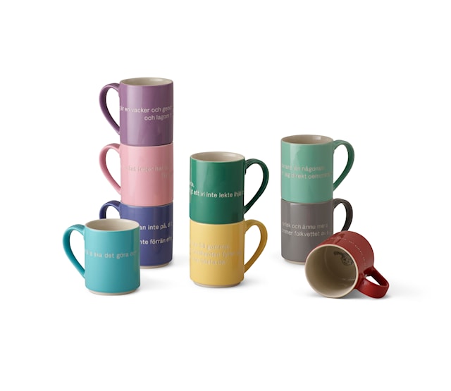 Produktbild 5 för Astrid Lindgren Mugg Det Är Ingen Ordning 35 cl Orange, Design House Stockholm