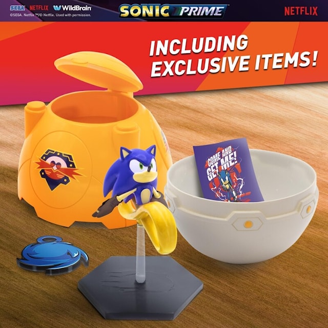 Produktbild 4 för Sonic Prime Kapsel med Figur 7 cm Sonic