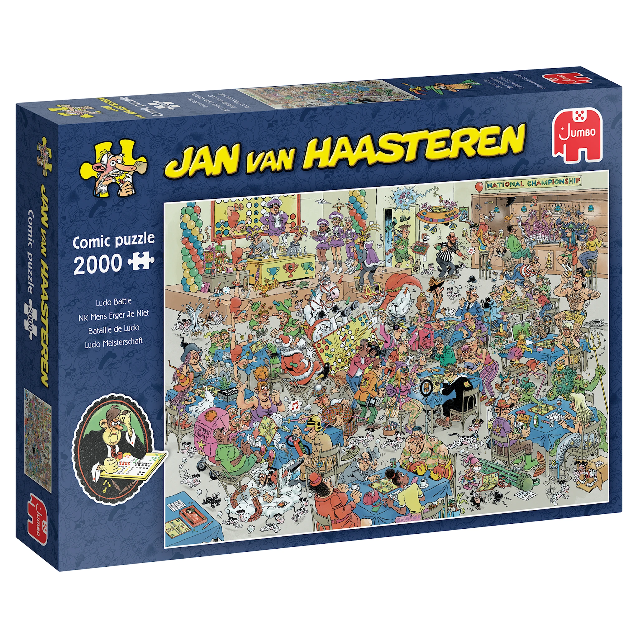 Produktbild för Jan Van Haasteren Puzzle Championship Ludo Battle Pussel 2000 bitar