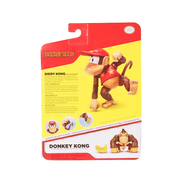 Tuotekuva 4 - Donkey Kong 10 cm Figuuri Diddy Kong
