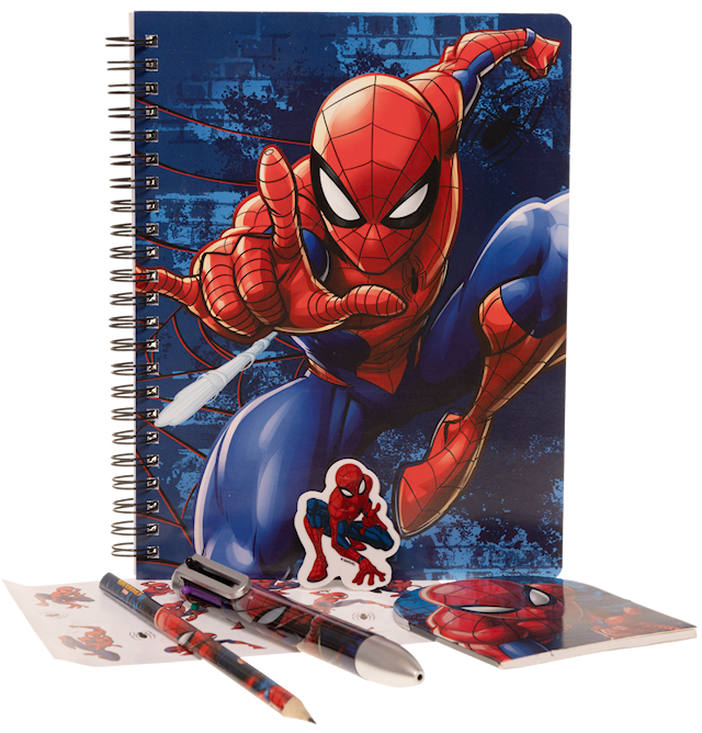 Produktbild 1 för Spiderman Skrivset med flerfärgspenna