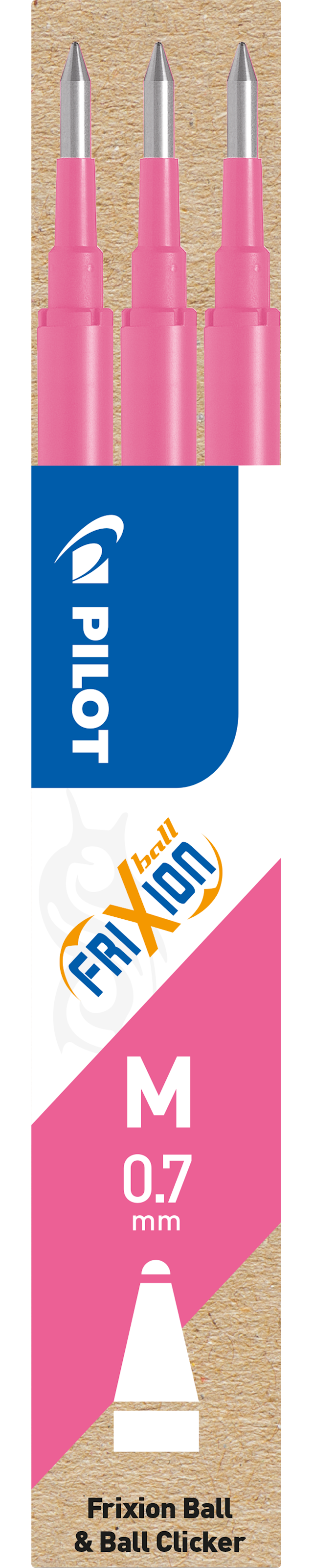 Produktbild 1 för Refill Frixion 0,7 Rosa 3-p, Pilot
