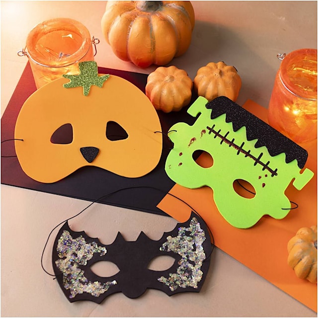 Tuotekuva 4 - Askartelusetti Mini Kummituspuku, Maskit, halloweenvärit, 1 pkk/ 1 pkt
