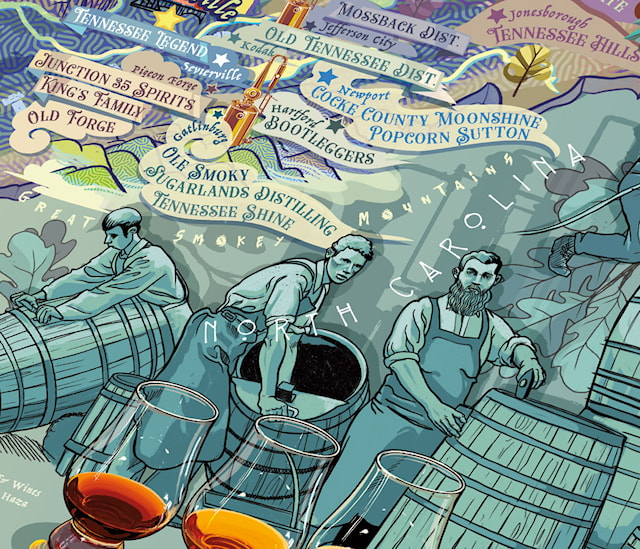 Produktbild 4 för Whiskey Pussel - Kentucky & Tennessee 1000 bitar, Water and Wines