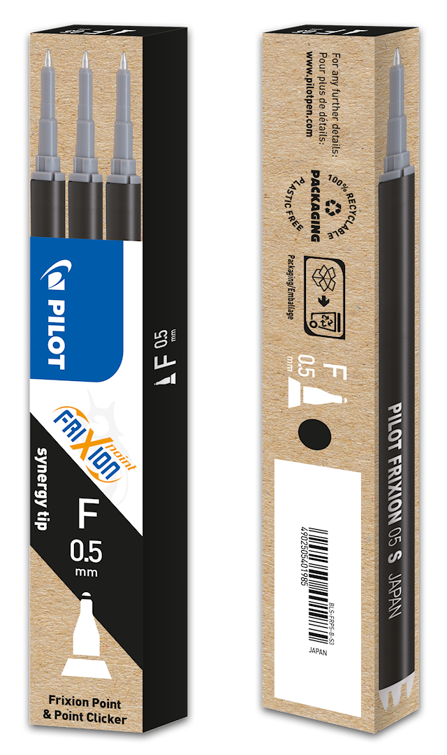 Produktbilde 2 for Patron Frixion Point (3) Svart Pilot