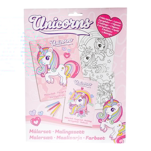 Produktbild 1 för Unicorns Målarset
