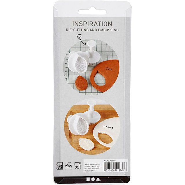 Produktbilde 6 for Utstikkere med preg, blomst, dia. 2,3+2,8+3,6+4,4 cm, hvit, 4 stk./ 1 pk.