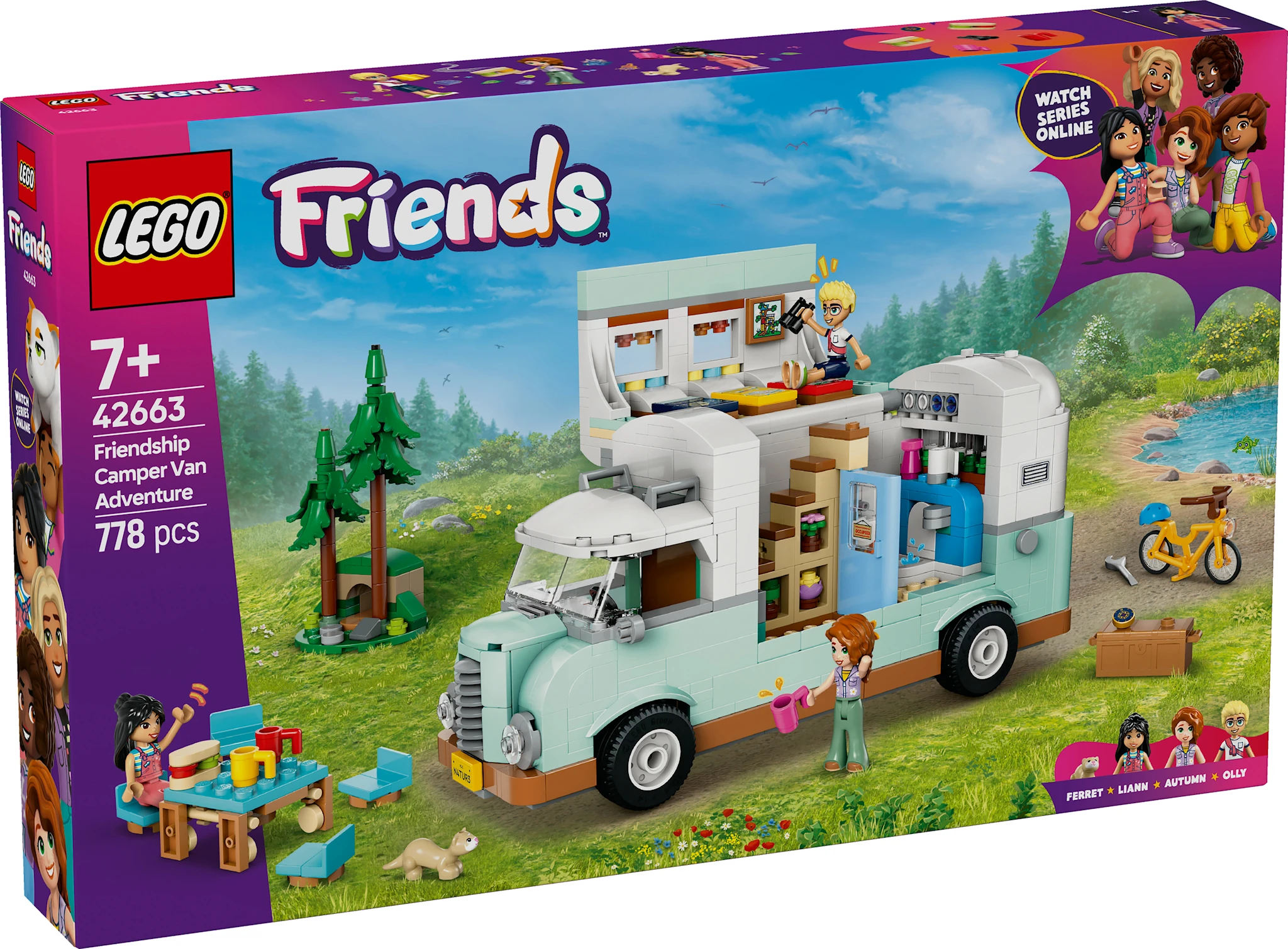Tuotekuva ille Ystävien seikkailu matkailuautolla LEGO® Friends (42663)