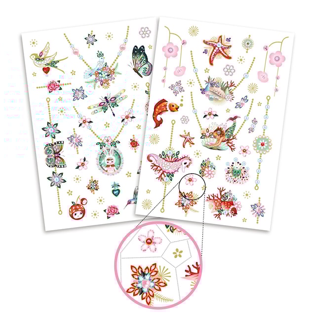Produktbild 1 för Tatueringar Fiona's Jewels 50 st Djeco