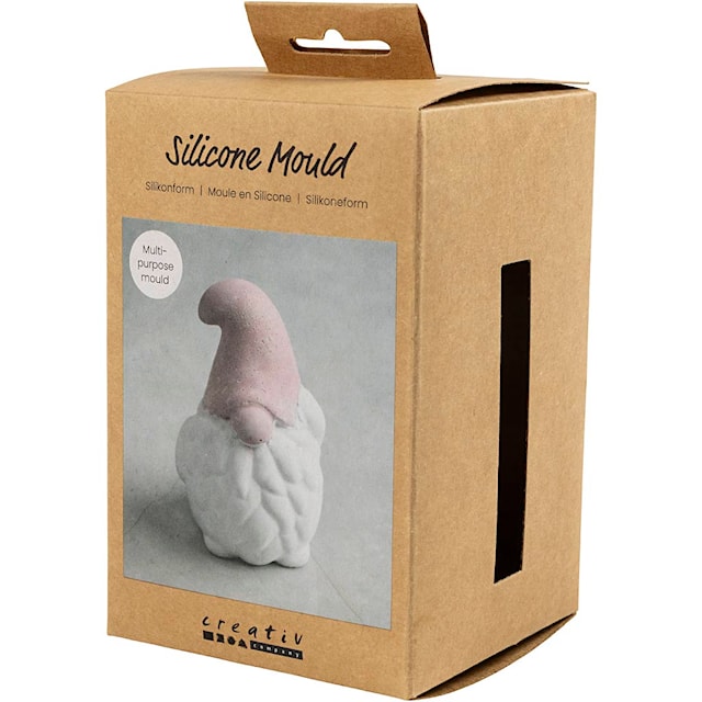 Produktbilde 3 for Silikonform , Julenisse, H: 10 cm, B: 6,5 cm, matt transparent, 1 stk./ 1 pk.