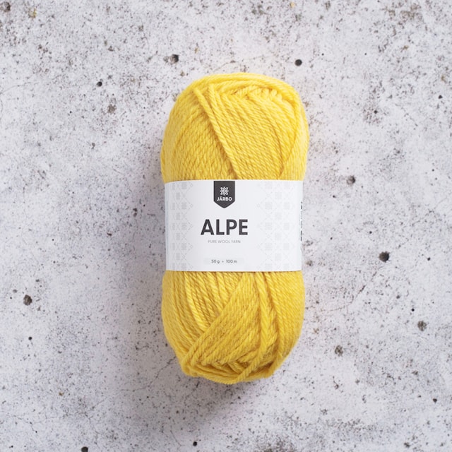 Alpe ullgarn 50 gr Canary Yellow 09 Järbo