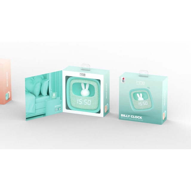 Produktbild 5 för MOB Väckarklocka med Nattlampa Billy Mint