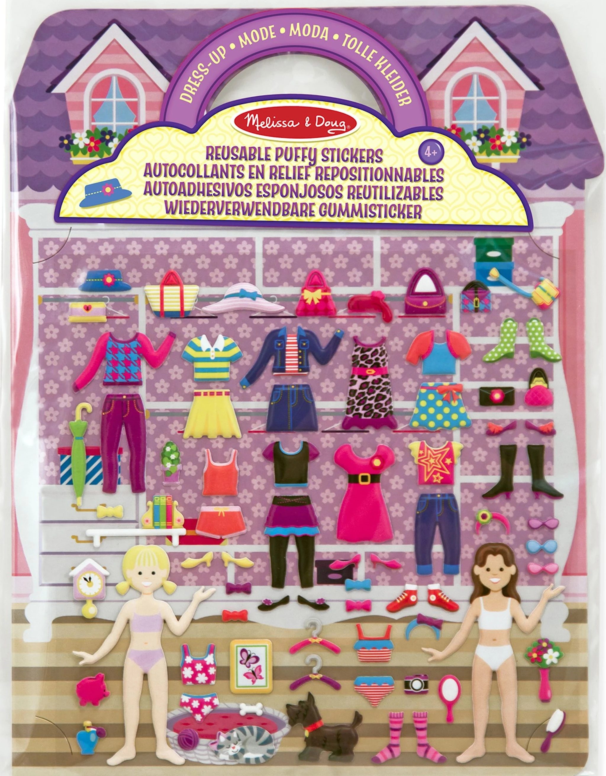 Produktbild för Återanvändbara Puffy Stickers Dress-Up Melissa & Doug