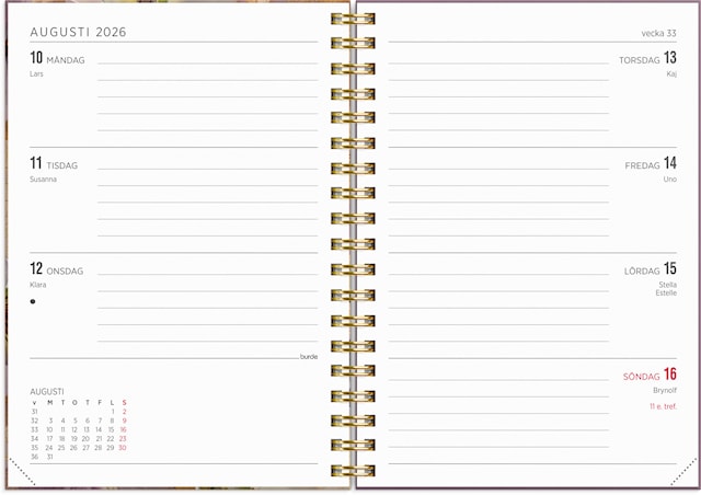 Produktbild 2 för Kalender 2026 A6 Senator A6 Story Pensé Burde