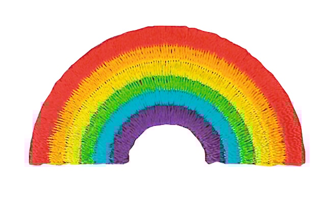 Applikointikuva Sateenkaari 2,3 x 4,7 cm Trend-Tex