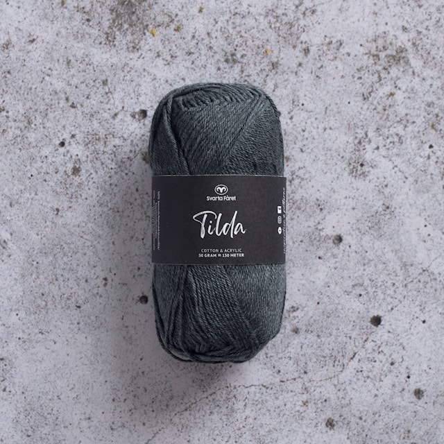 Tilda Lanka Puuvillasekoite 50 g koks melange 02 Svarta Fåret