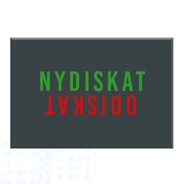 Kylskåpsmagnet Nydiskat/Odiskat Gullers