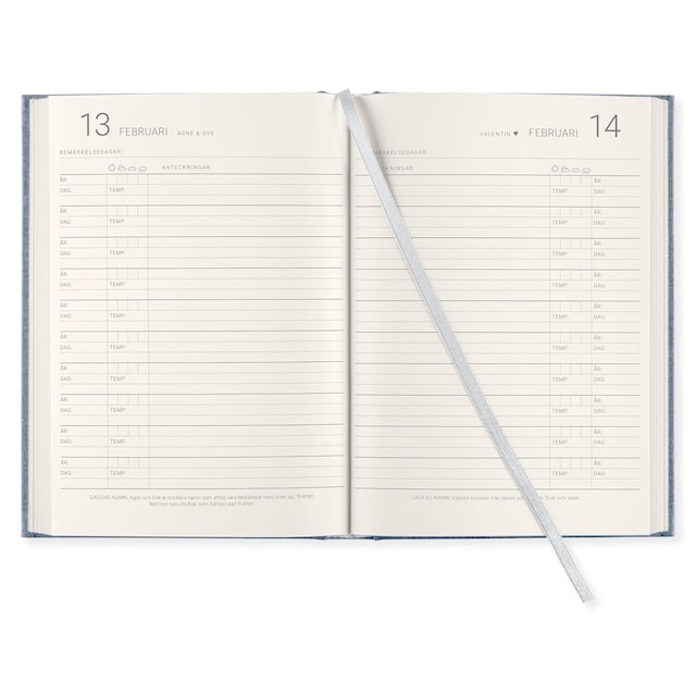 Produktbild 2 för 10-Års Dagbok A5 Denim Paperstyle