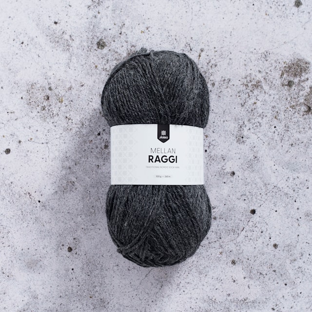 Mellanraggi Villasekoite 100 g Ash Grey (28390) Järbo