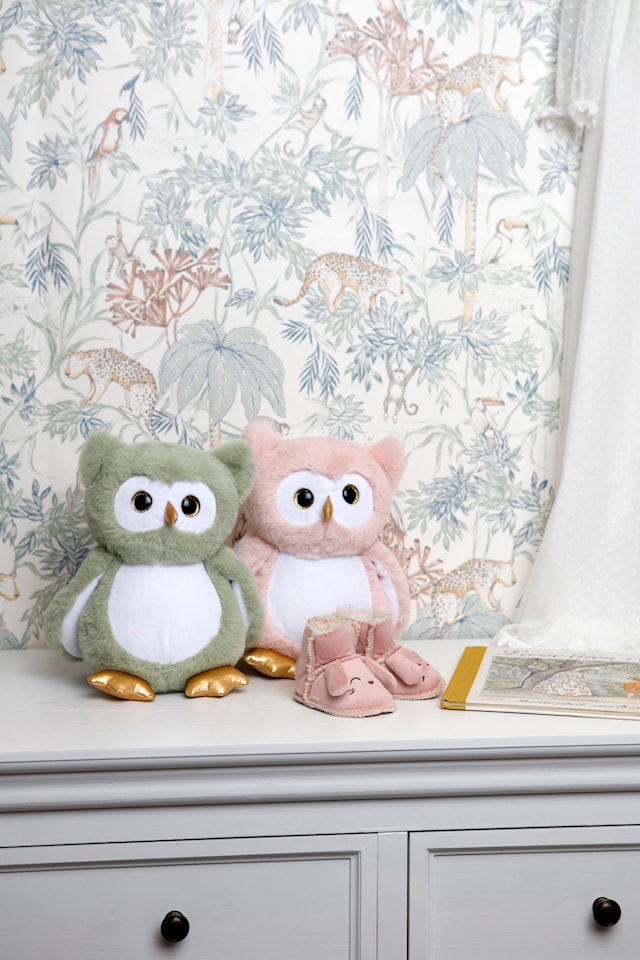 Produktbilde 2 for Självlysande Nattlampa Uggla Rosa Teddykompaniet