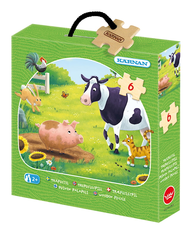 Trepuslespill På Bondegården 6 brikker, Kärnan