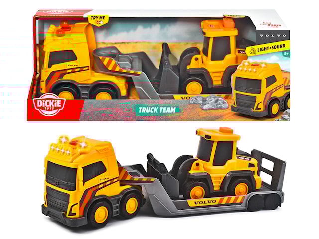 Dickie Toys Volvo Långtradare med Hjullastare