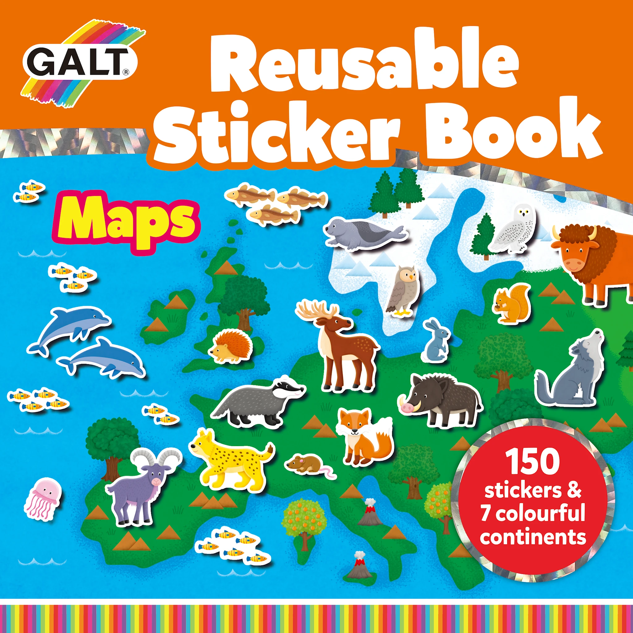 Produktbilde for Klistremerkebok Kart