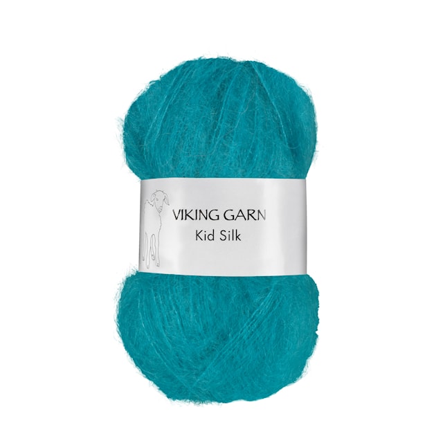 Kid/Silk Garn 25 g Turkis 329 Viking Garn