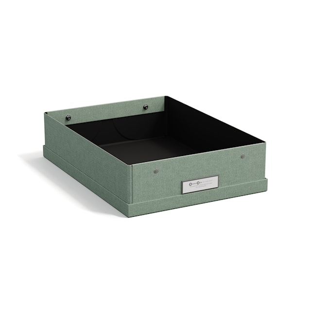 Produktbild 2 för Förvaringslåda Kleo A4 Soft Teal Bigso Box of Sweden