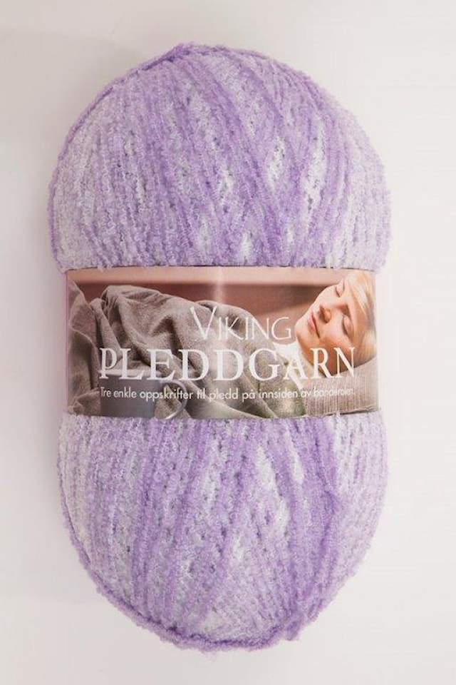 Pleddgarn 350 g Lys lilla 767 Viking Garn