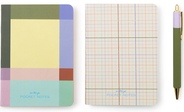 Produktbild 1 för Skrivset med anteckningsböcker, kulspetspenna och pennhållare Inkerie