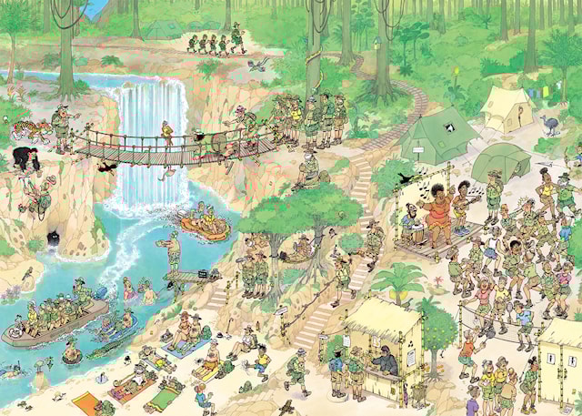 Produktbild 2 för Jan Van Haasteren Jungle Tour Pussel 1000 bitar