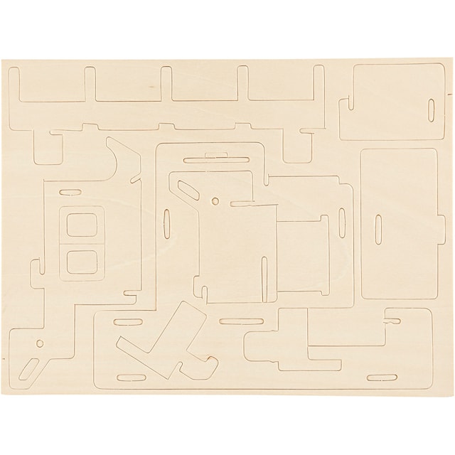 Tuotekuva 3 - 3D-Palapeli, talo ramppeineen, koko 22,5x17,5x20,5, 1 kpl