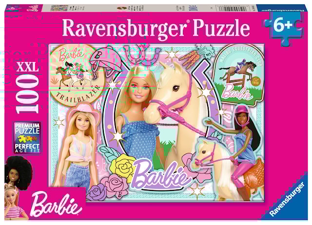 Produktbild 1 för Barbie Pussel 100 bitar XXL, Ravensburger