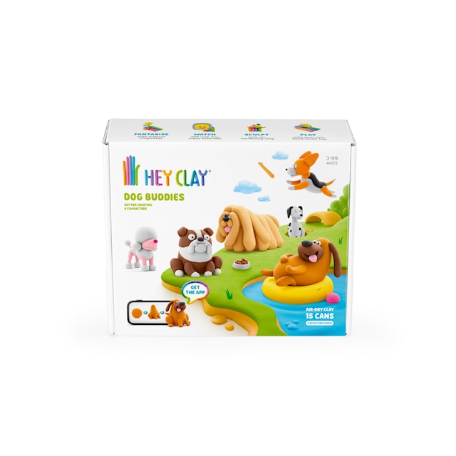 Produktbilde 1 for Modelleringshundgjengen 15-Pakning Lufttørkende Hey Clay