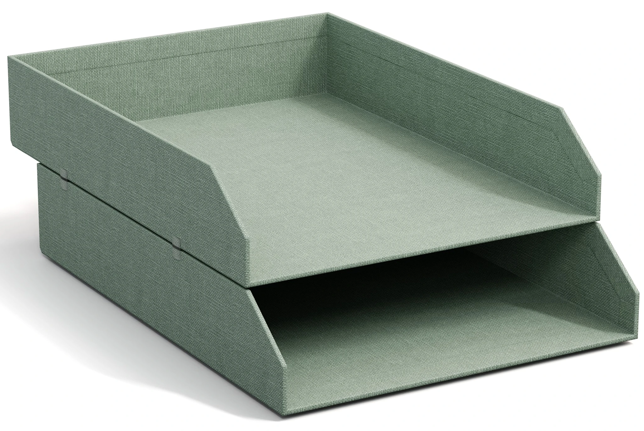 Tuotekuva ille Kirjakori Pinottava Soft Teal 2-pakkaus Bigso Box of Sweden