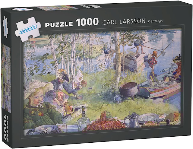 Produktbild 1 för Carl Larsson, Kräftfångst, Pussel, 1000 bitar, Egmont Kärnan