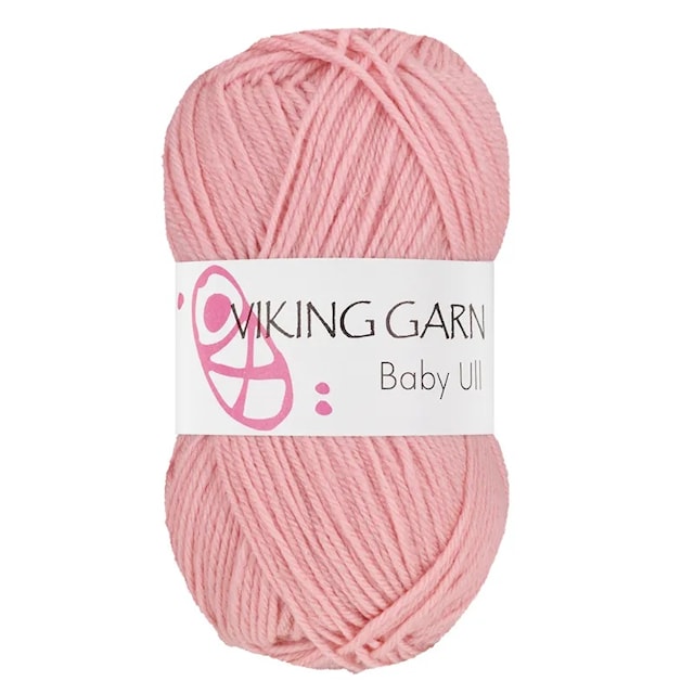 Baby Ull 50 g puuteriroosa Viking Garn