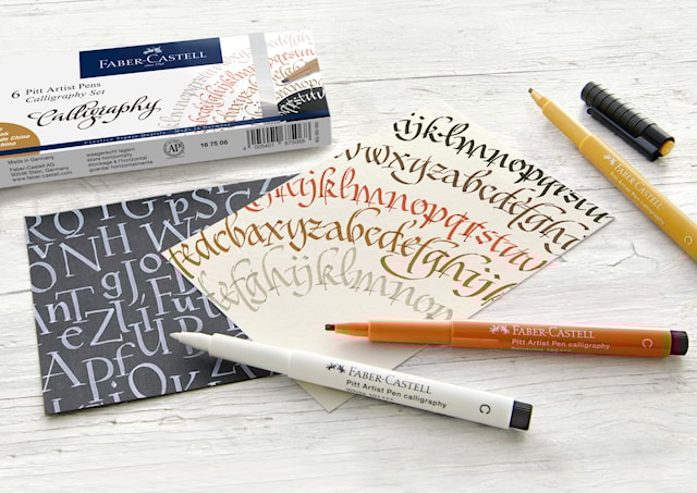 Produktbild 2 för Kalligrafipennor Pitt artist pen Calligraphy 6-pack
