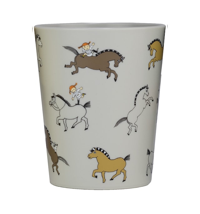 Produktbild 1 för Pippi Cirkus Tumblermugg Grå Rätt Start