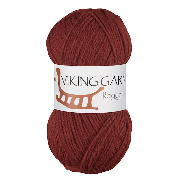 Produktbilde 1 for Raggen 150 g Rosenrød 755 Viking Garn