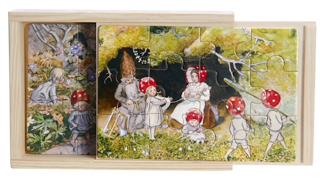 Tomtebobarnen 4x träpussel